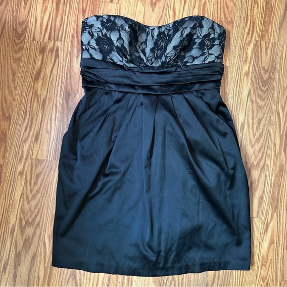 Fab’rik Ruby Rox Black Lace Bodice Strapless LBD with Pockets Size 9 (EUC) - Picture 14 of 15